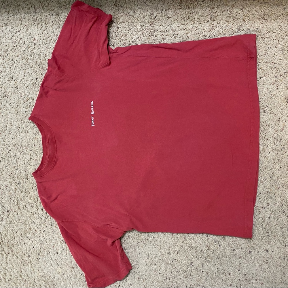 Tommy Bahama Relax Red Cotton Tee